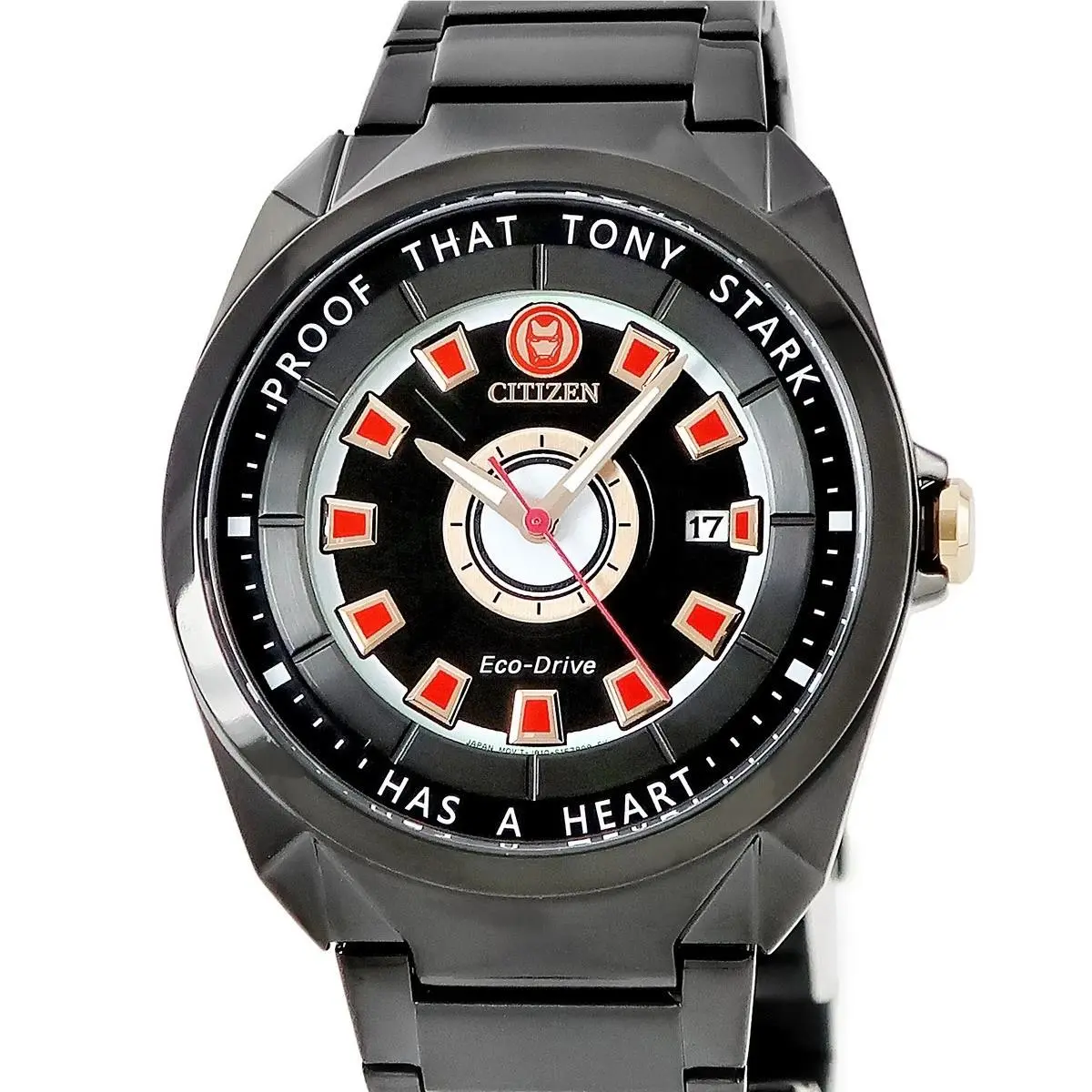 Eco-drive Tony Stark I Love You 3000 AW1018-52W Iron Man Marvel Watch by Citizen