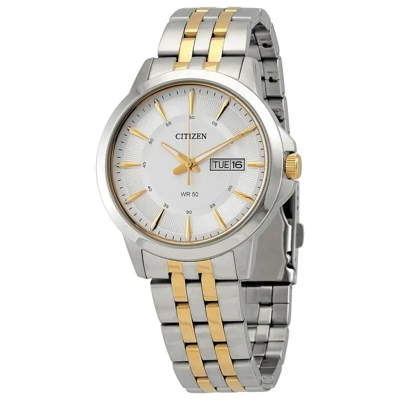 Citizen Quartz Silver Dial Two-tone Mens Watch BF2018-52A