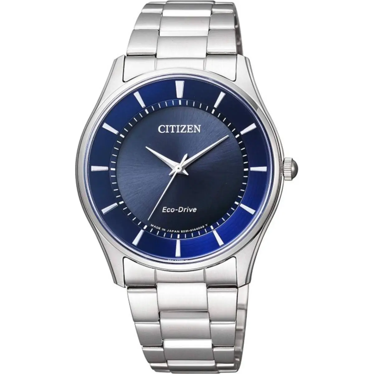 Citizen Eco-drive BJ6480-51L Men`s Watch Stainless Steel Blue Dial Sapphire