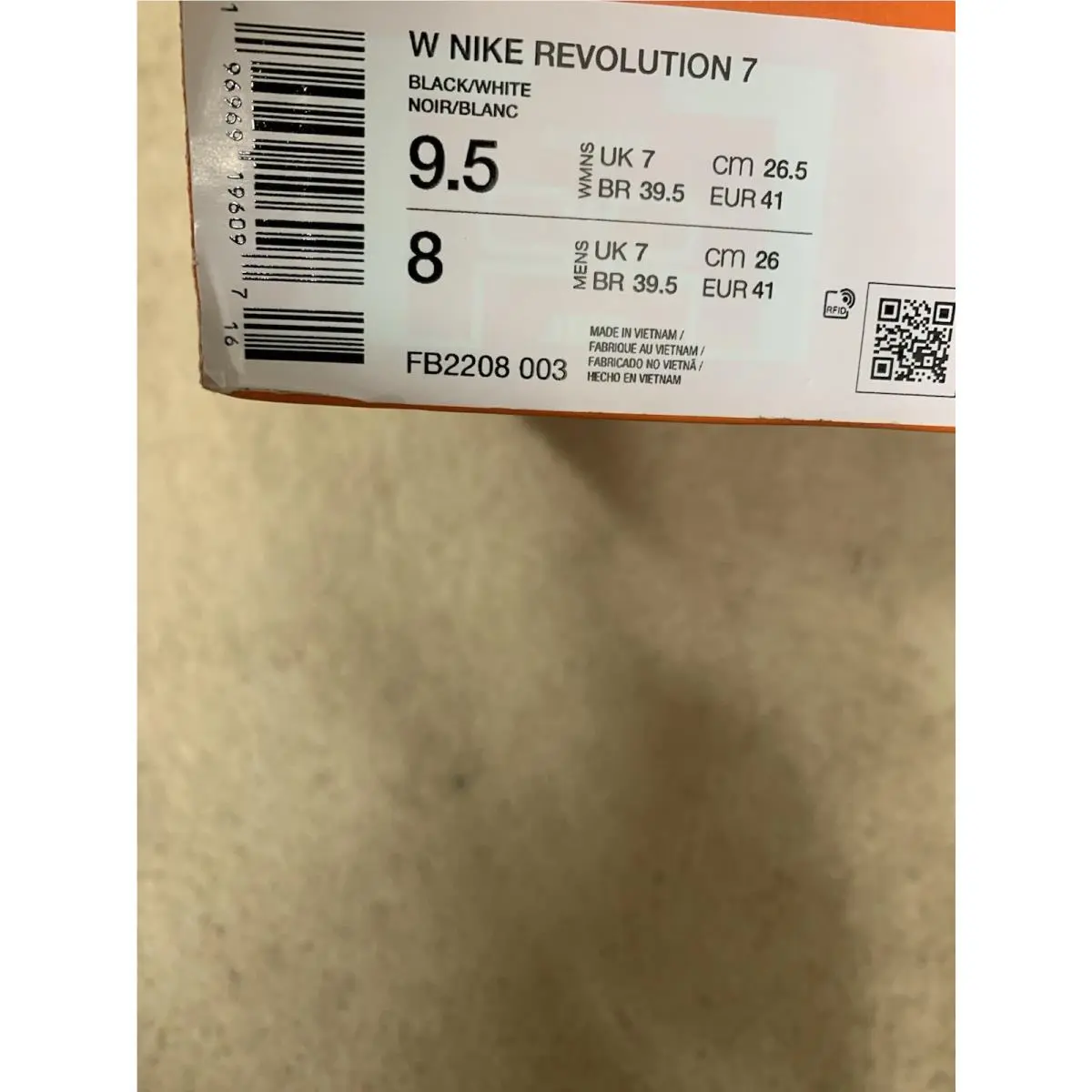 Nike shoes - Nike Revolution 7 - Revolution - Fb2208003 - Black (UPC: 196969196097) 6