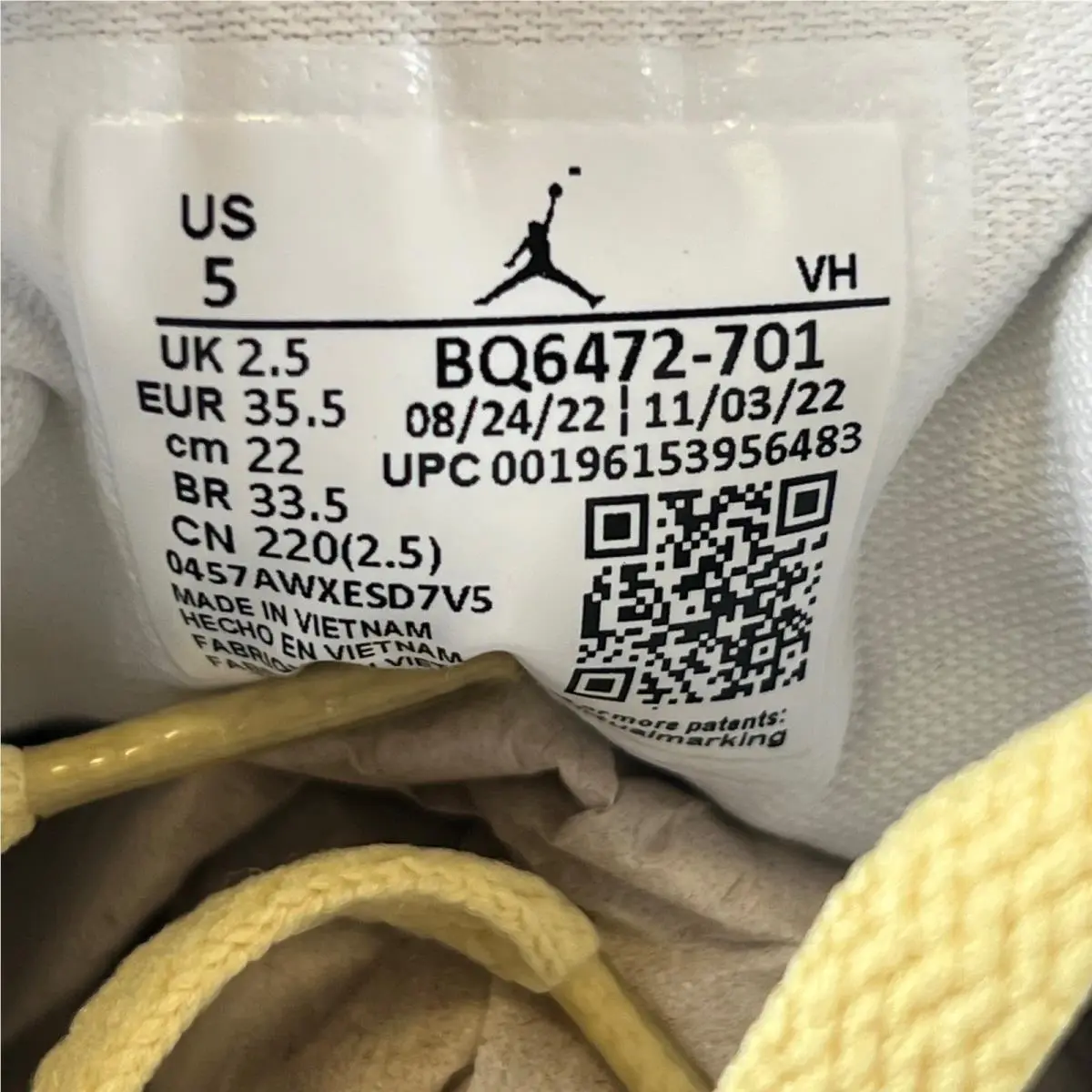 Nike shoes - Jordan 1 Mid - Mid - Yellow 5