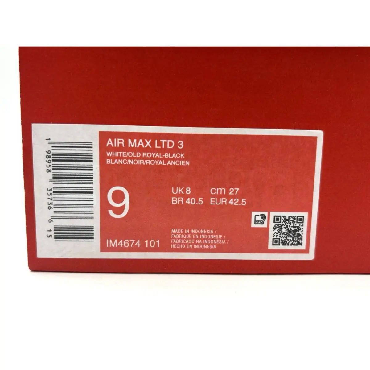 Nike shoes - Nike Air Max LTD 3 White Old Royal Blue/Black - IM4674 101 - White, Manufacturer: White/Old Royal/Black 11