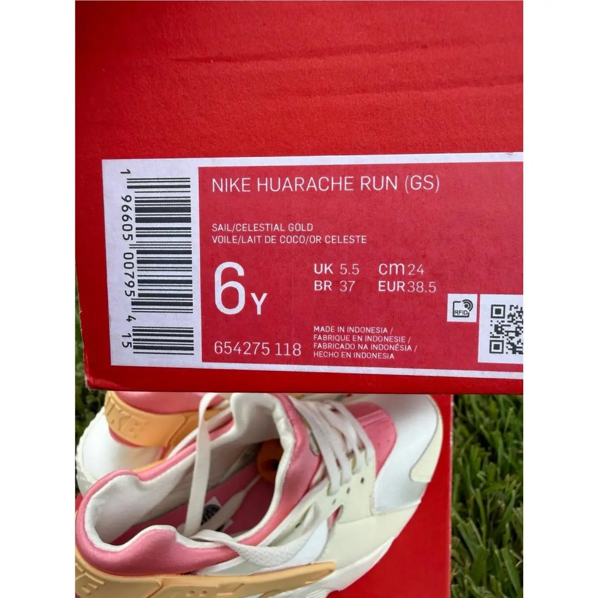 Nike shoes - Nike Air Huarache Run - Air Huarache Run - 654275-118 - SAIL / PINK 7