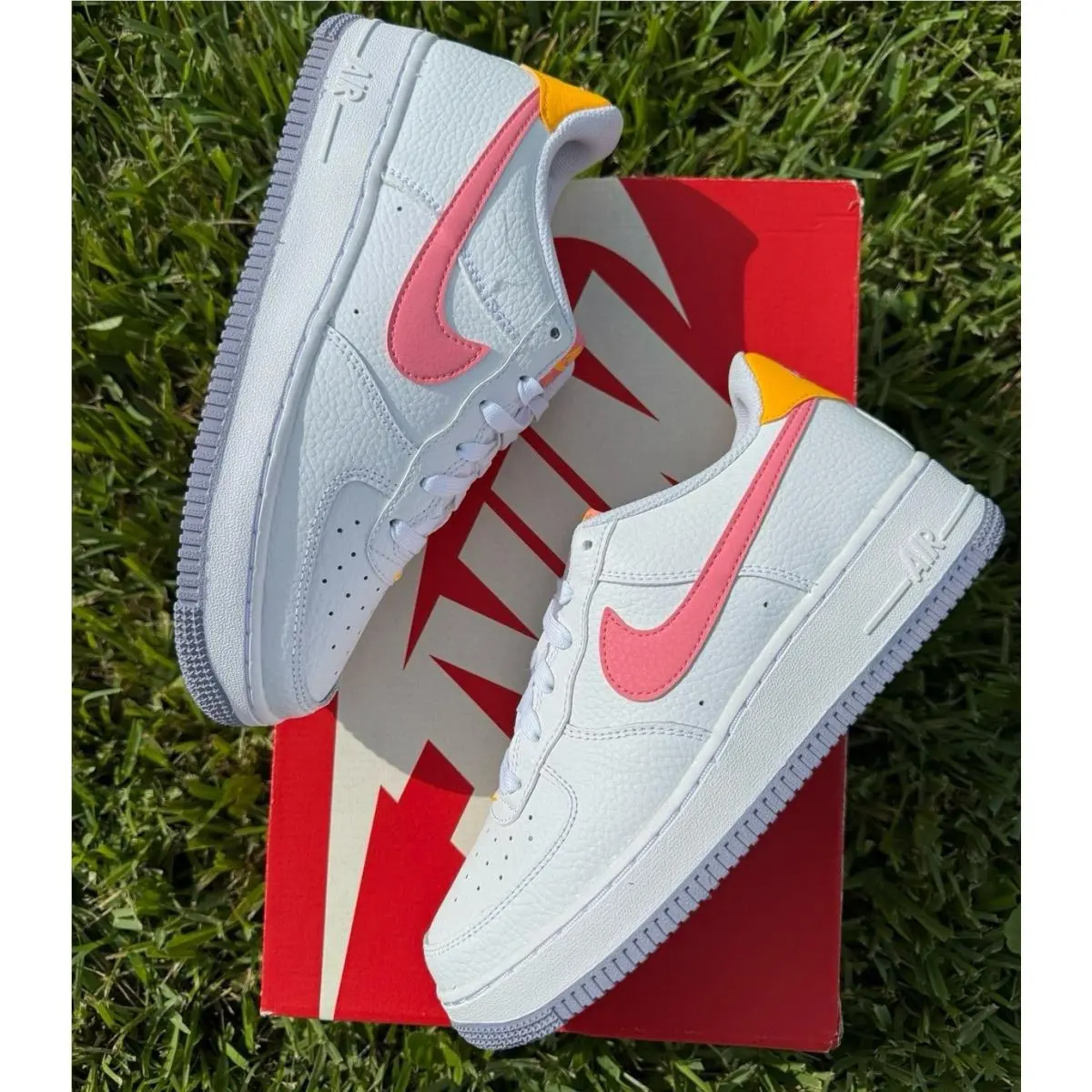 Nike shoes - Nike Air Force 1 - Air Force - dv7762-100 - white / pink 0