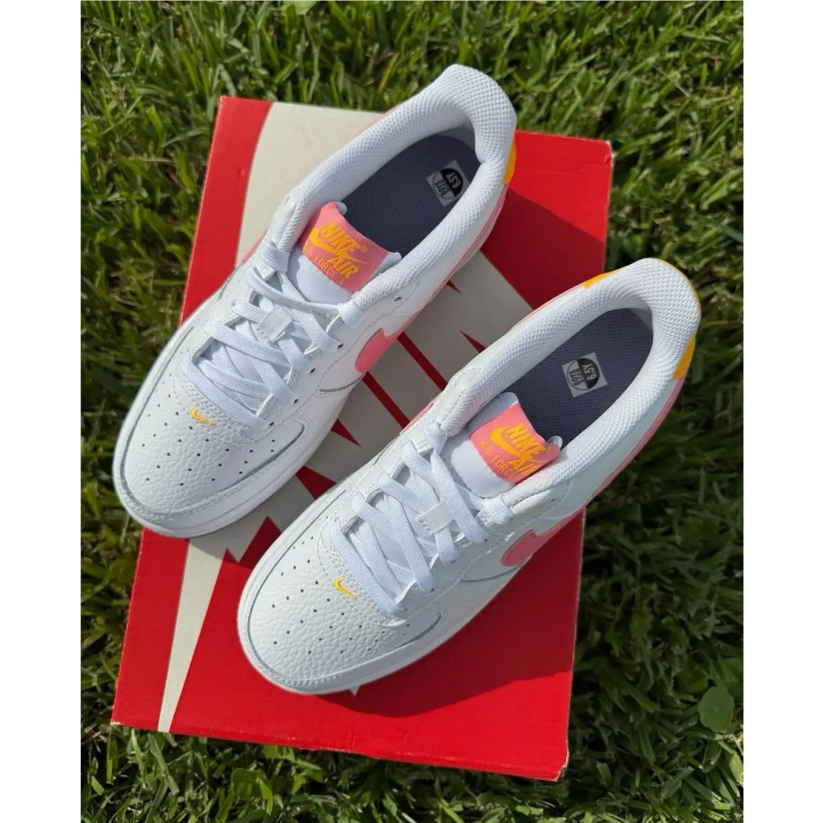 Nike shoes - Nike Air Force 1 - Air Force - dv7762-100 - white / pink 2