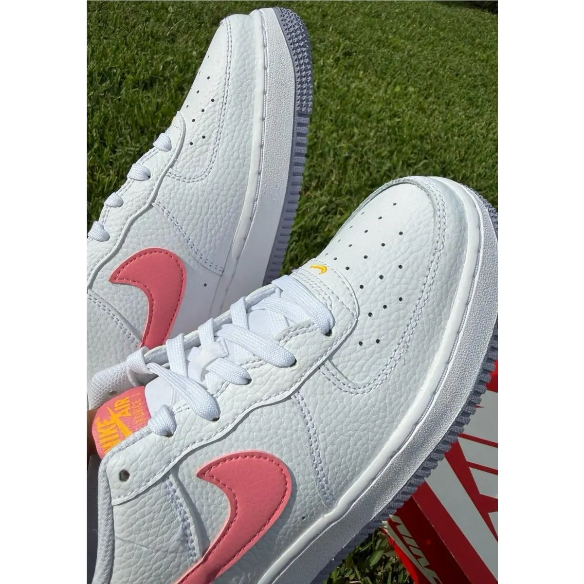 Nike shoes - Nike Air Force 1 - Air Force - dv7762-100 - white / pink 3