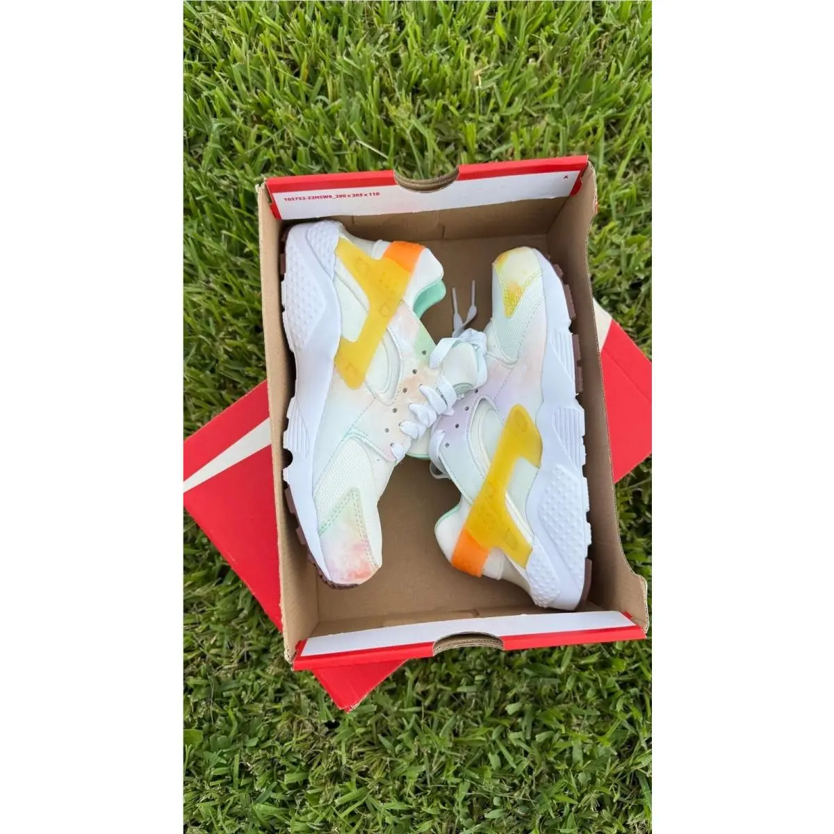 Nike shoes - Nike Huarache Run - Huarache Run - WHITE / MULTICOLOR 5