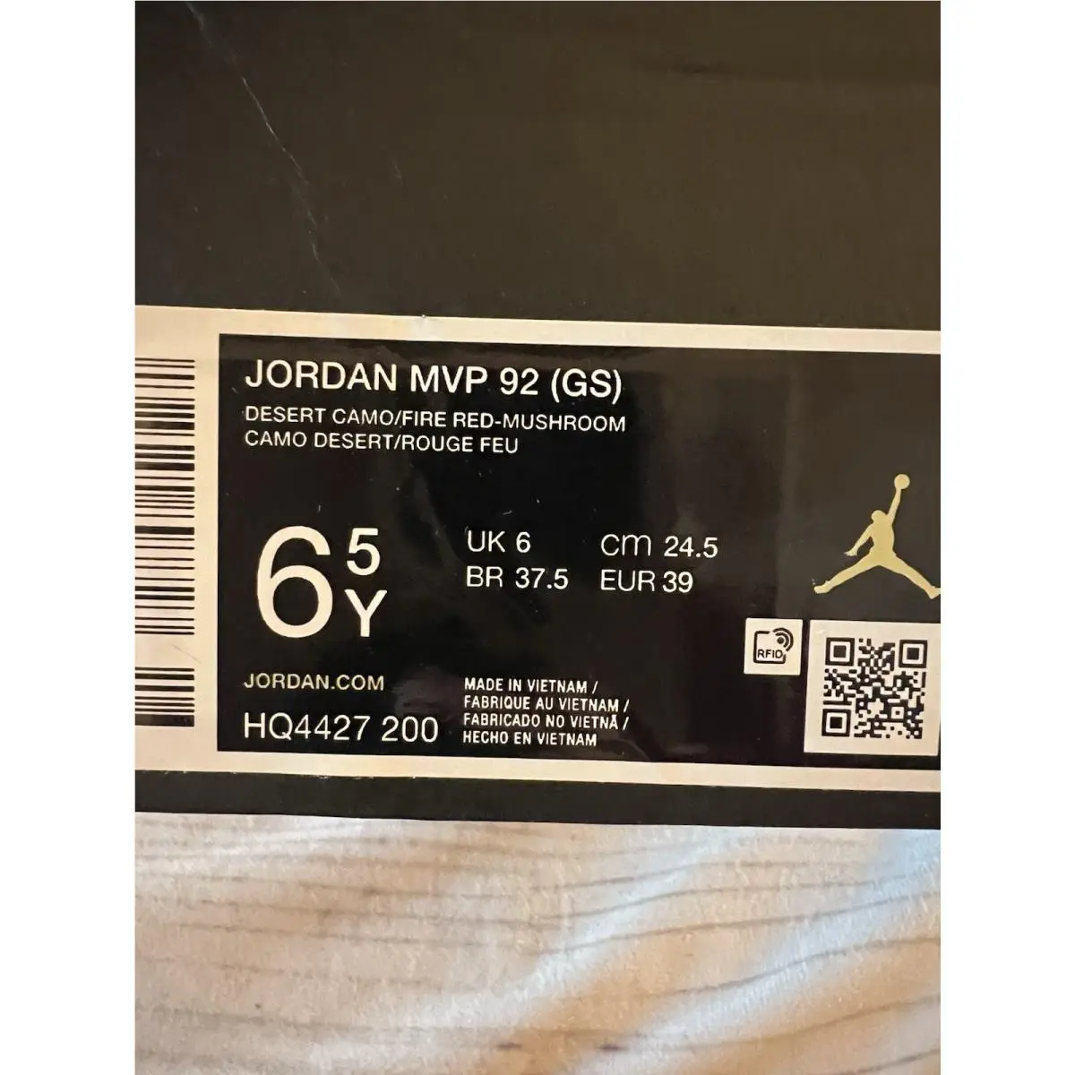Nike shoes - Jordan MVP 92 (GS) - MVP - HQ4427 200 - Beige, Red 6