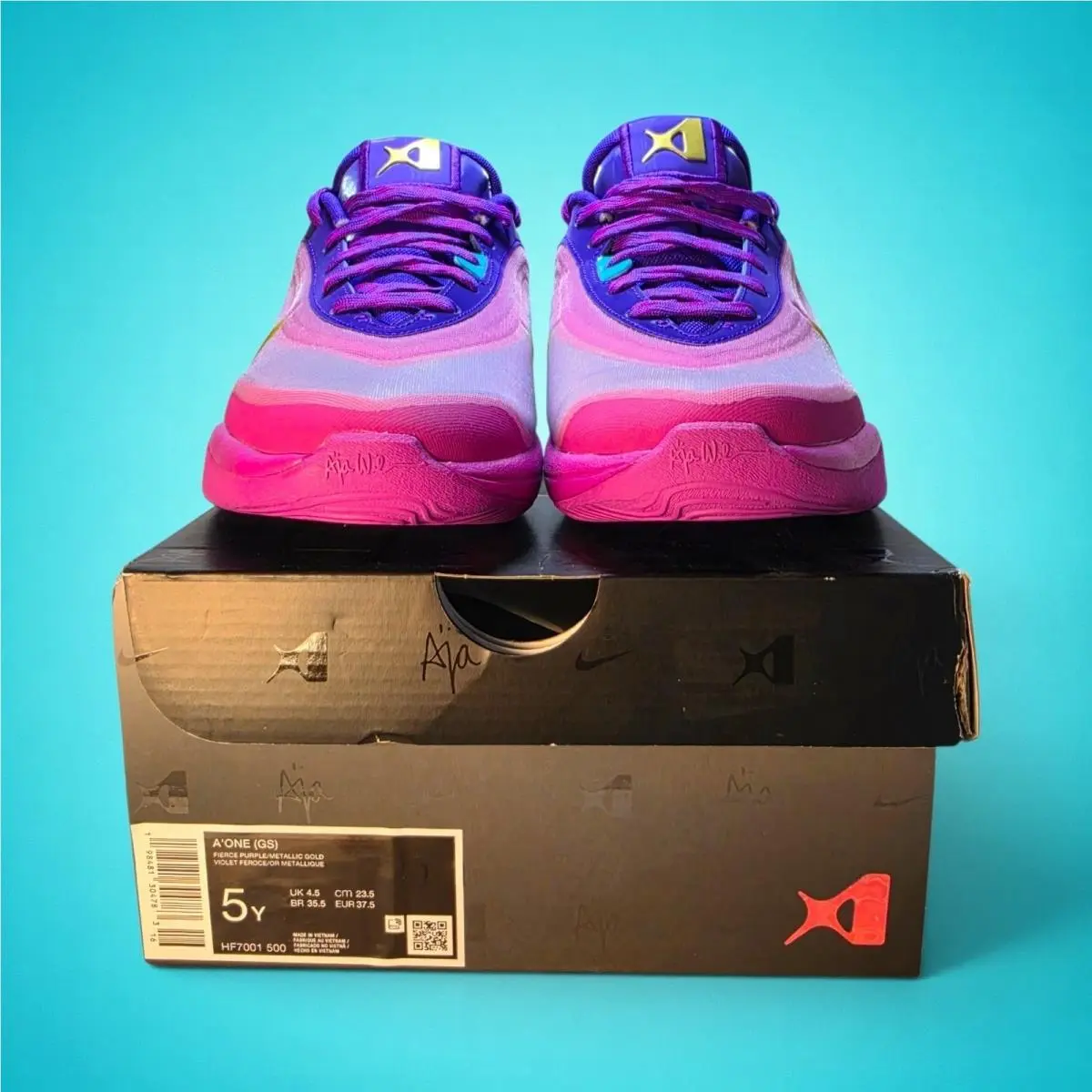 Nike shoes - Nike A`One GS A`ja Wilson - Purple 10