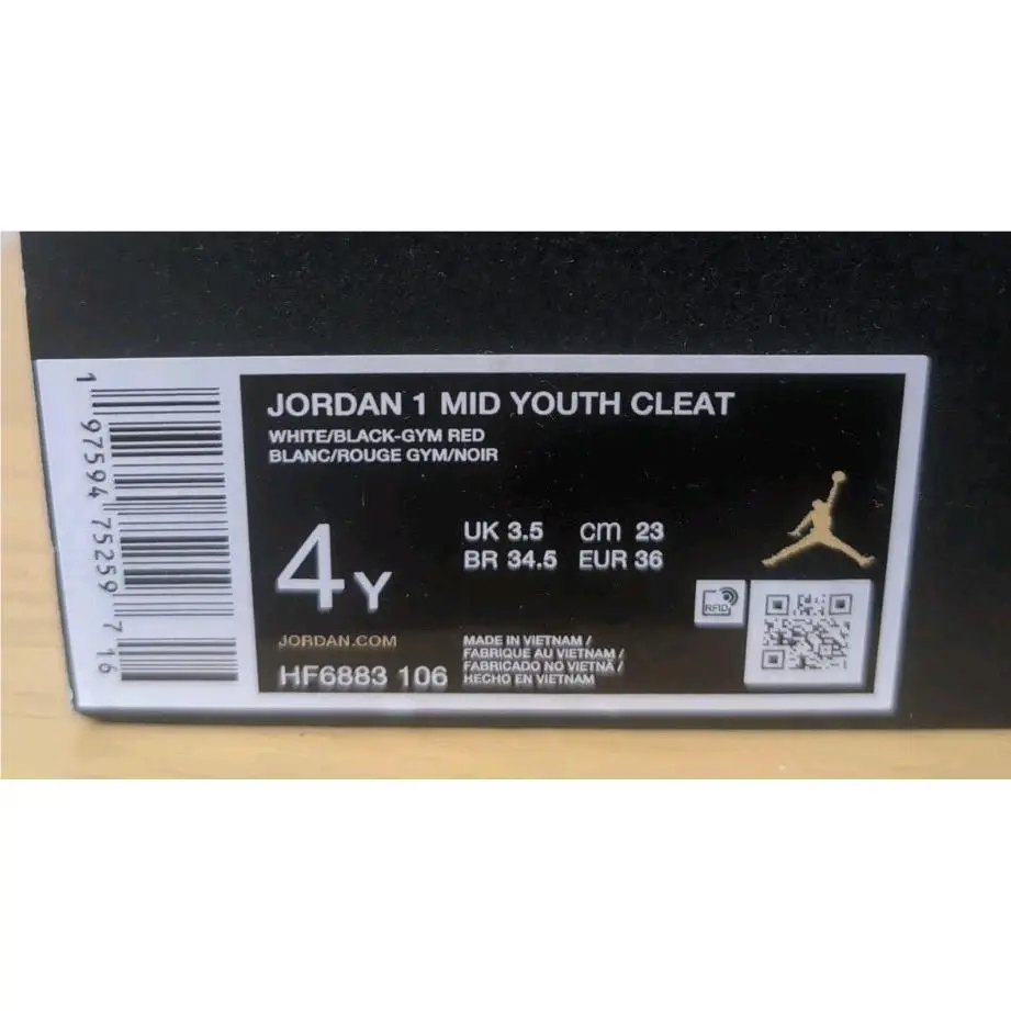 Nike shoes - Air Jordan 1 Mid - Air Mid - HF6885-601 - White (UPC: 00197594748903) 5
