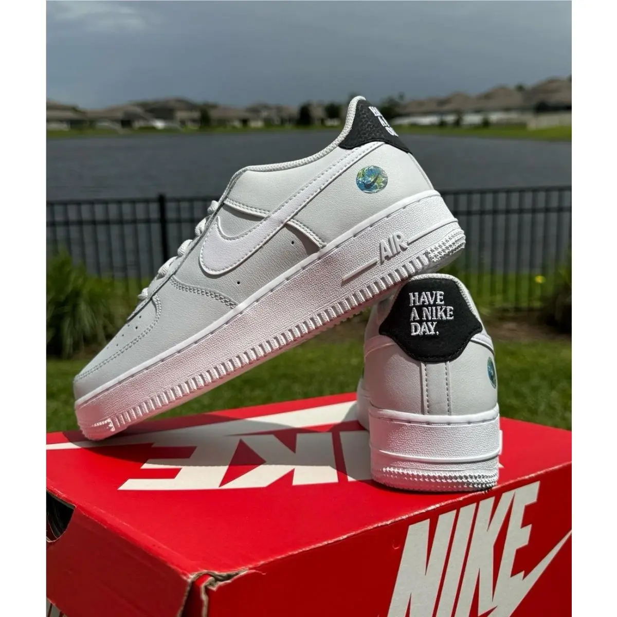 Nike shoes - Nike Air Force 1 - Air Force - DM0983-001 - gray / white 4