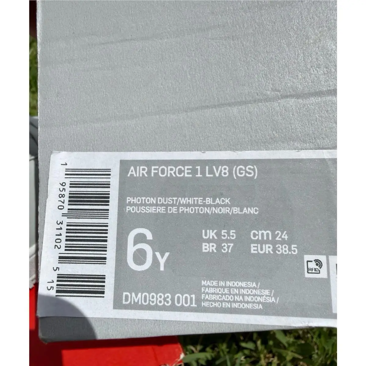 Nike shoes - Nike Air Force 1 - Air Force - DM0983-001 - gray / white 6