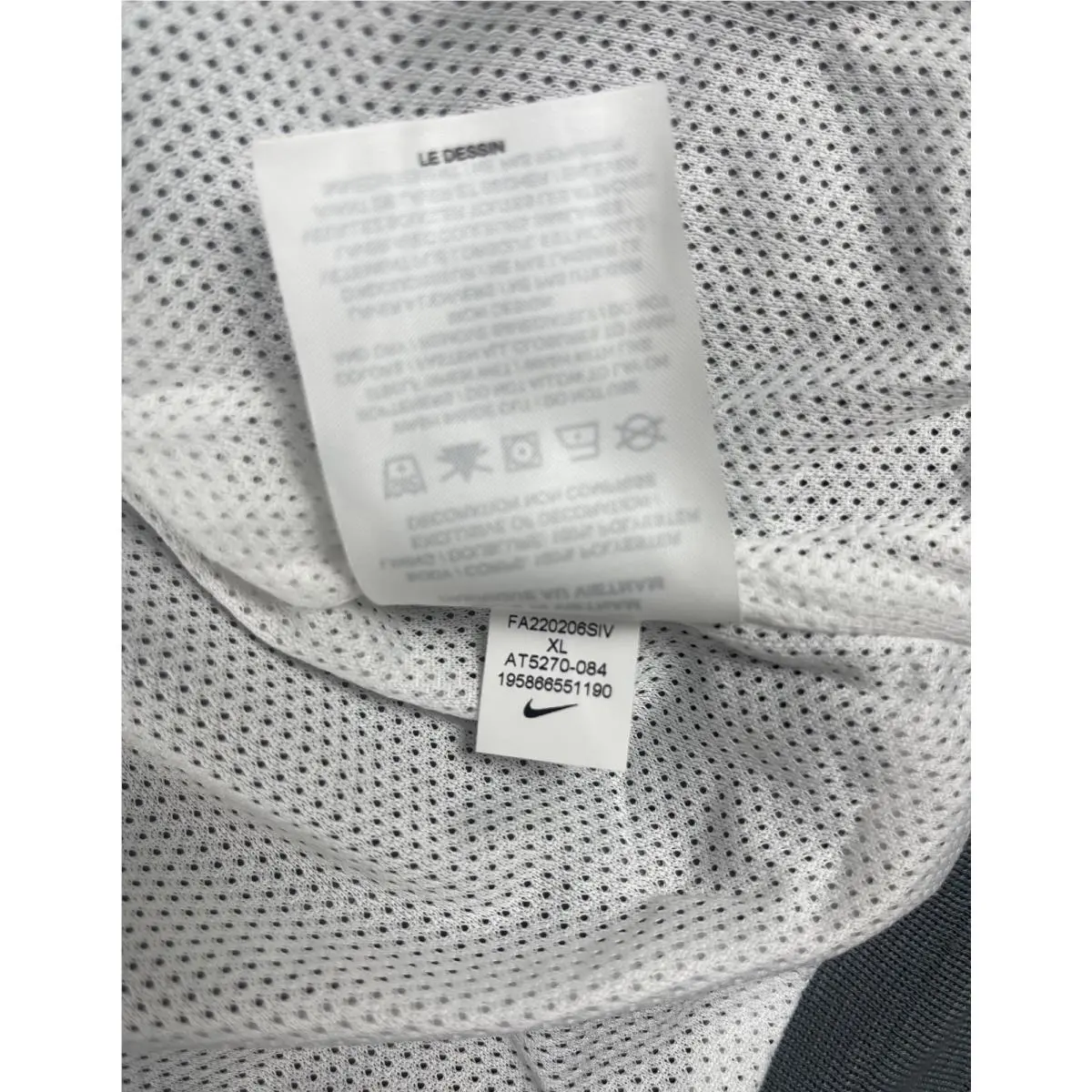 Nike clothing - Nike Dri-Fit - WHITE GREY (UPC: 195866551190) 8