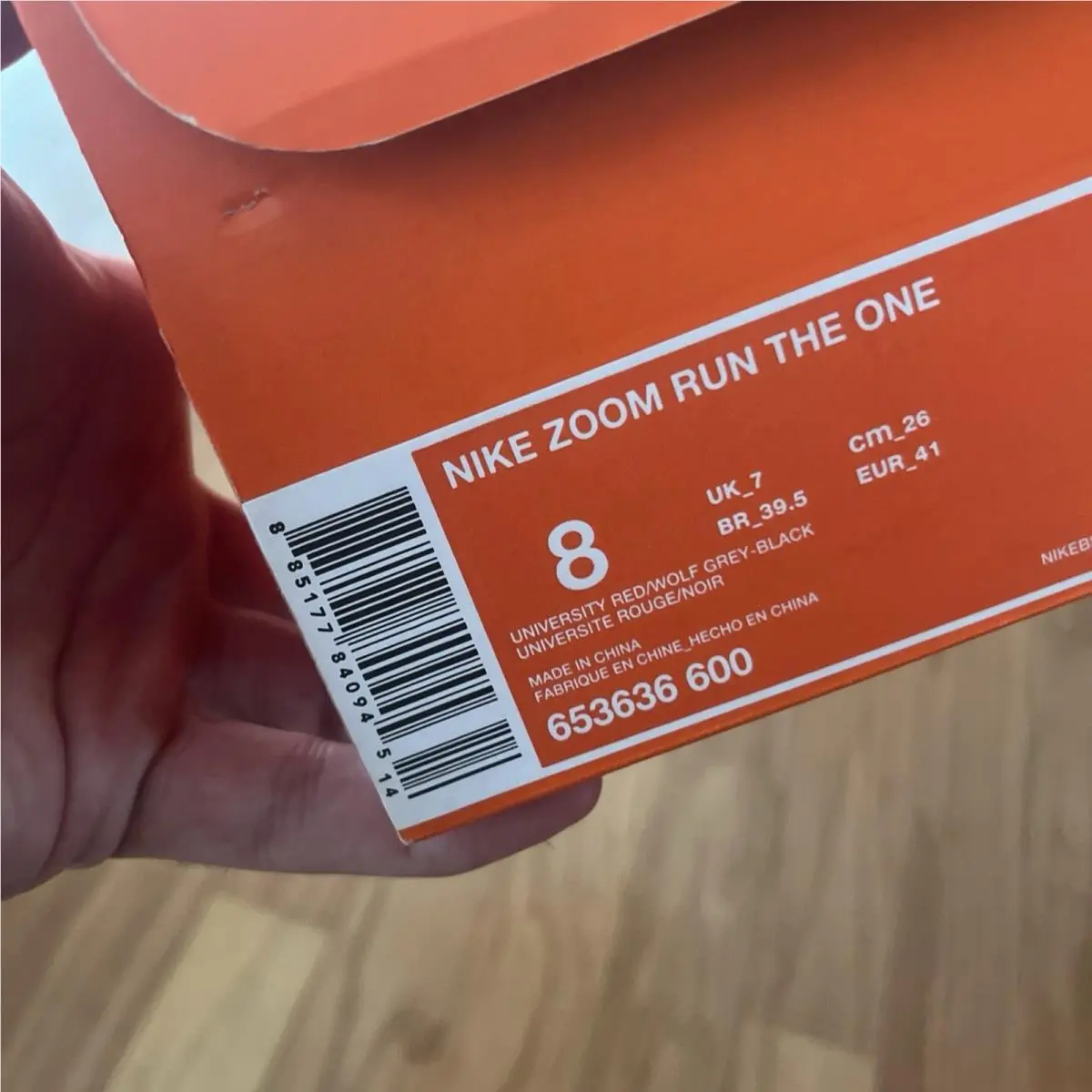 Nike shoes - Nike Zoom Run The One - Red 3