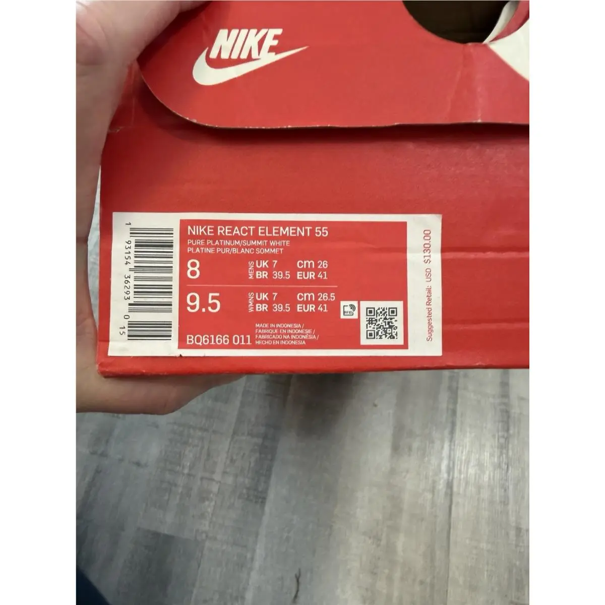 Nike shoes - Nike React Element - React Element - BQ6166-011 - White 4