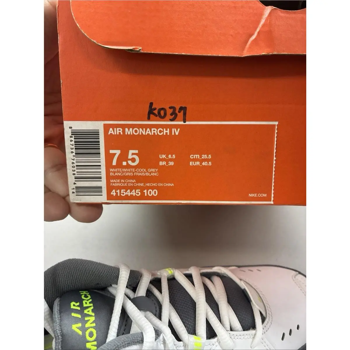 Nike shoes - Nike Air Monarch IV - Air Monarch - 415445-100 - White 5