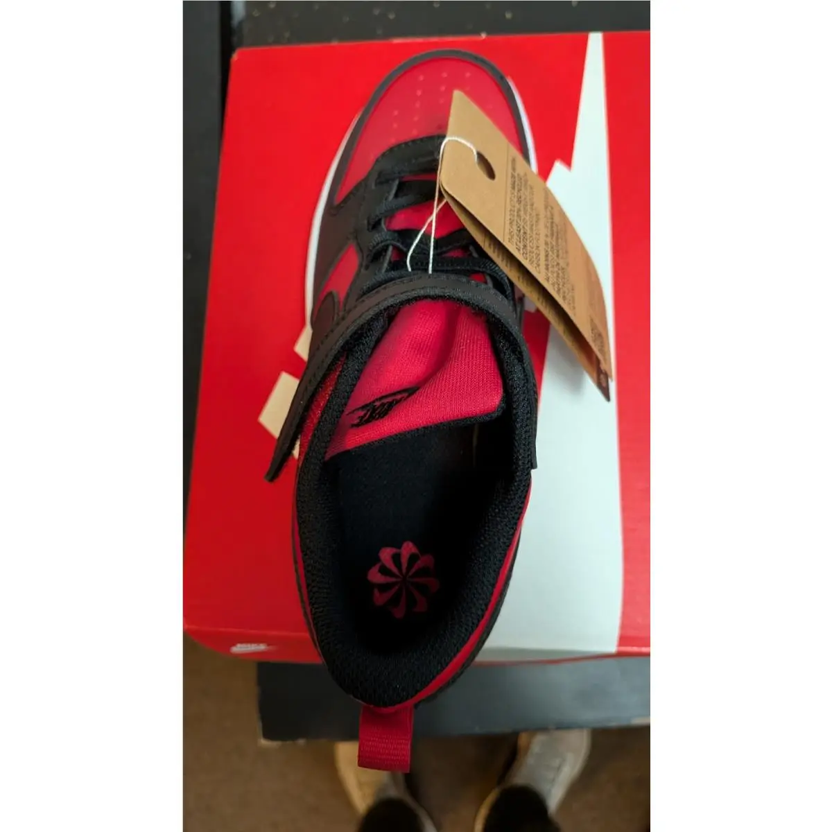 Nike shoes - Nike Court Borough - Court Borough - Red/Black-White (UPC: 196968174379) 1