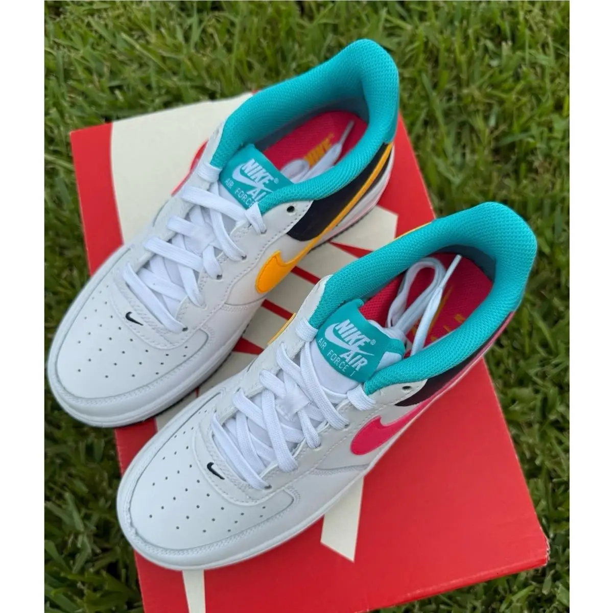 Nike shoes - Nike Air Force 1 - Air Force - white / multicolor 0
