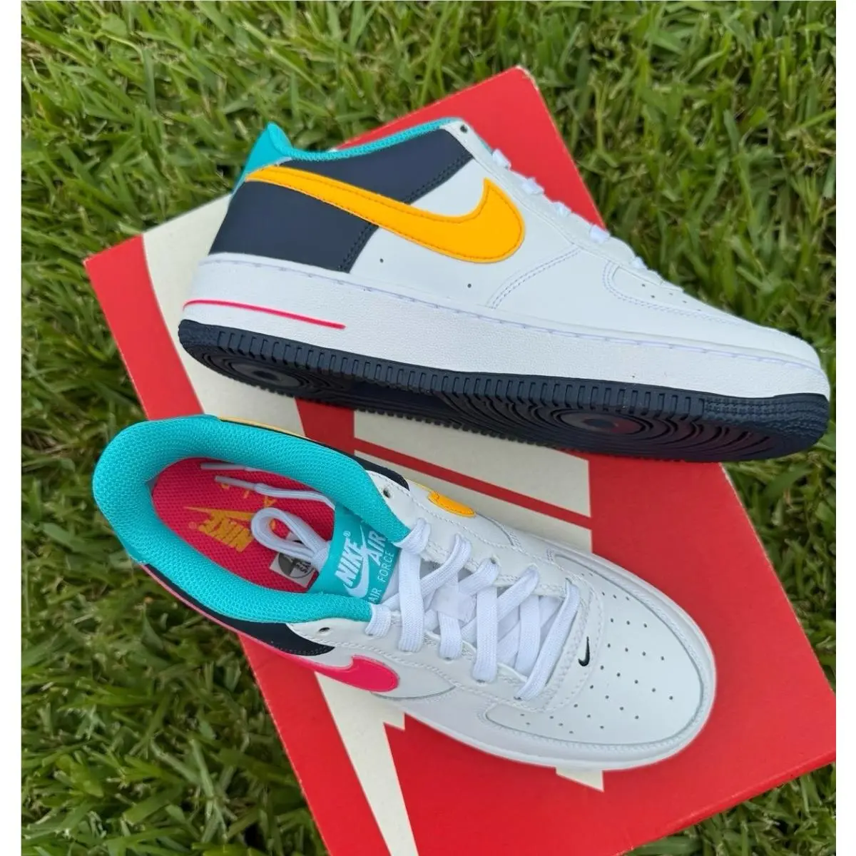 Nike shoes - Nike Air Force 1 - Air Force - white / multicolor 1