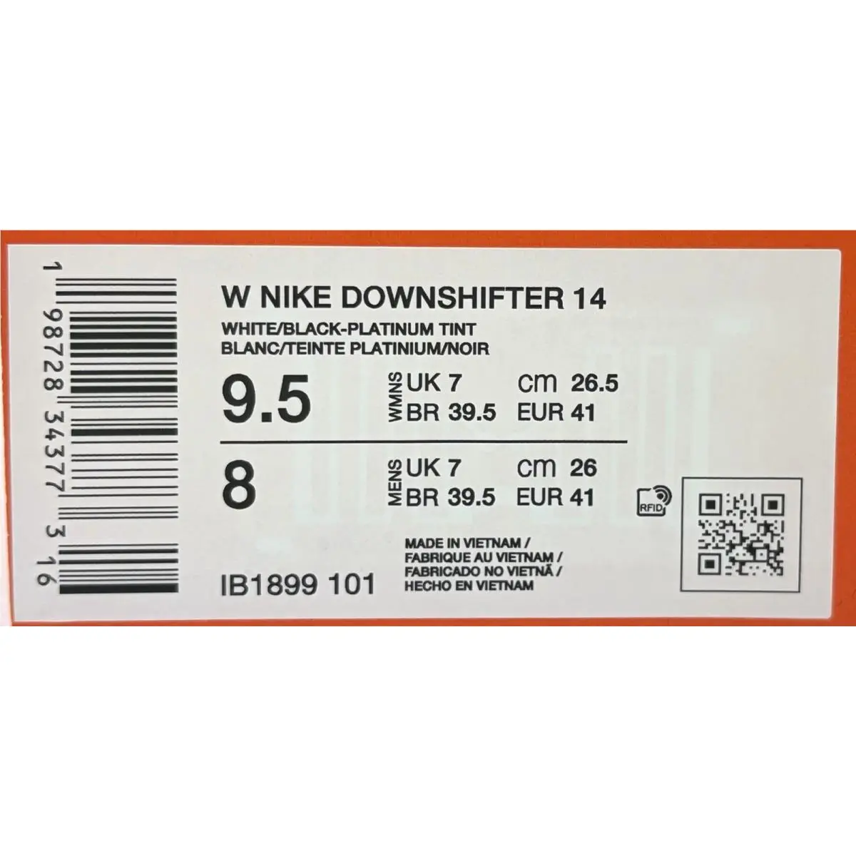 Nike shoes - Nike Downshifter 14 - Downshifter - IB1899-101 - White/Black (UPC: 198728343773) 14