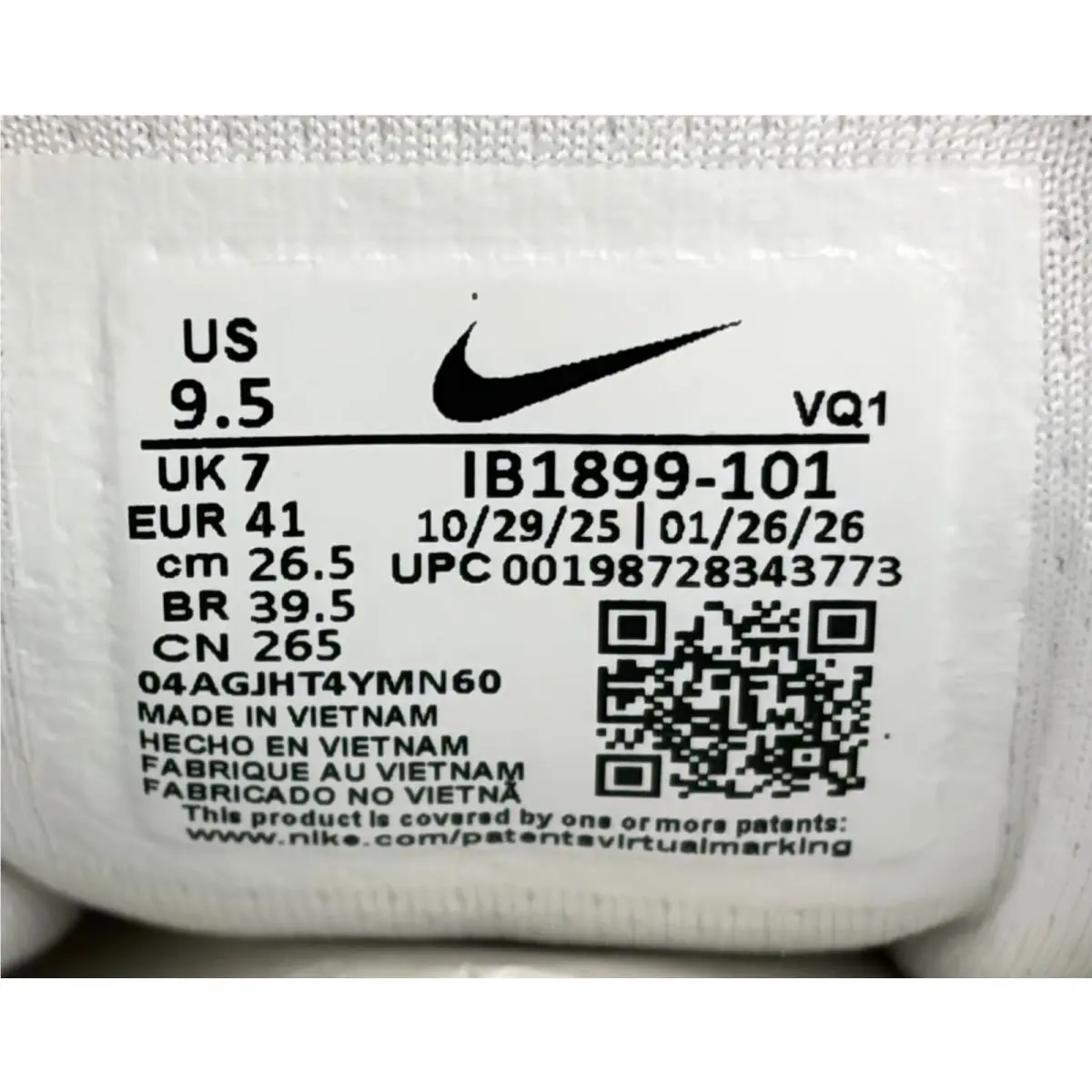 Nike shoes - Nike Downshifter 14 - Downshifter - IB1899-101 - White/Black (UPC: 198728343773) 7