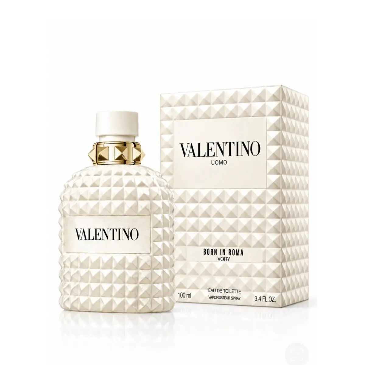 Uomo Born In Roma Ivory Eau de Toilette 3.4 oz 100ml Men Spray by Valentino