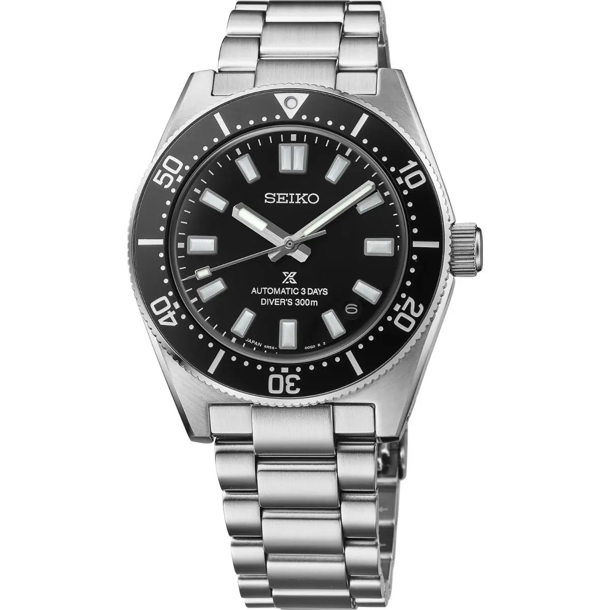 Prospex 1965 Heritage Diver`s 40mm Black Dial Watch SPB453 by Seiko