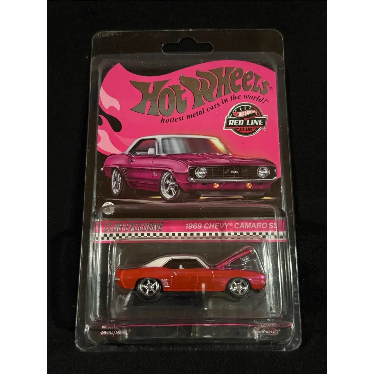 Red Line Variety Hot Wheels Buyer`s Choice HWF32 Pink 1969 Chevy Camaro SS