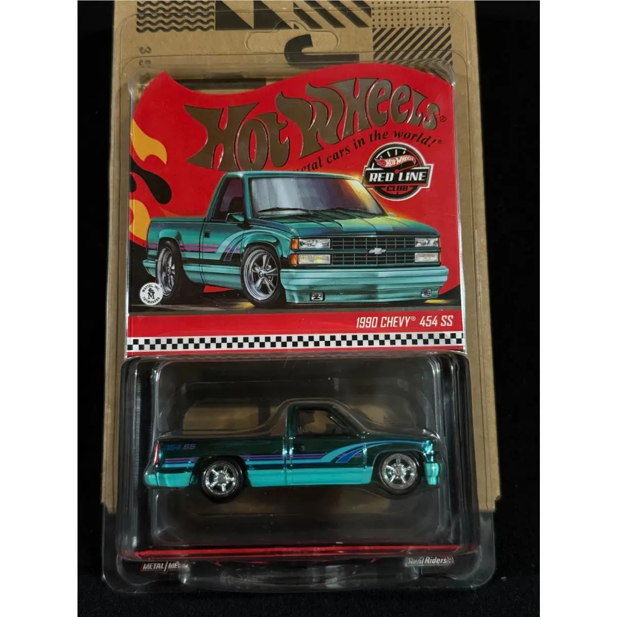 Red Line Variety Hot Wheels Buyer`s Choice JCP12 Teal 1990 Chevy 454 SS