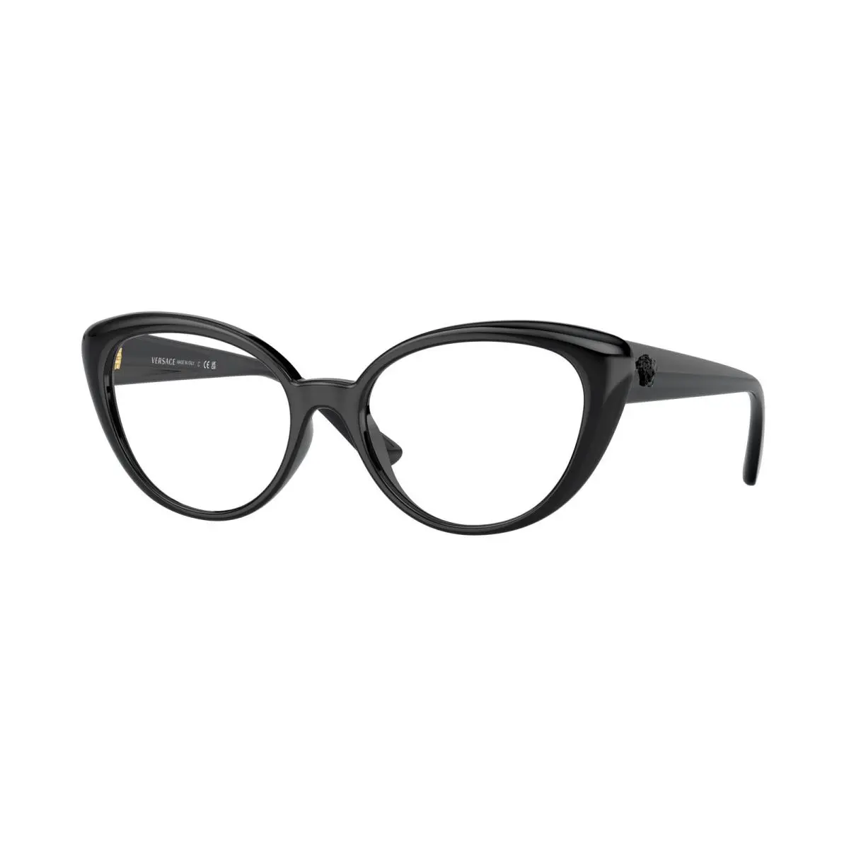 VE 3349 U Black GB1 Size 53 Eyeglasses by Versace