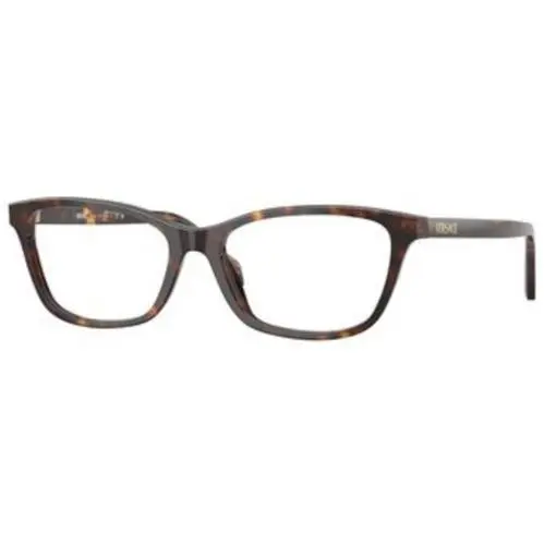 VE 3375 F Dark Havana Demo Lens 108 Size 54 Eyeglasses by Versace