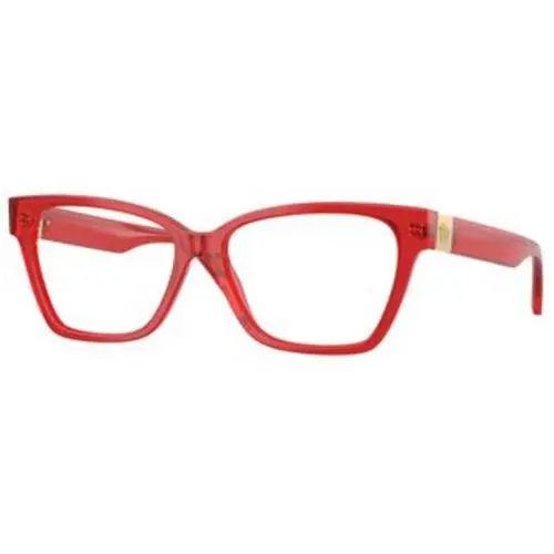 VE 3382 Transparent Red Demo Lens 5280 Size 55 Eyeglasses by Versace