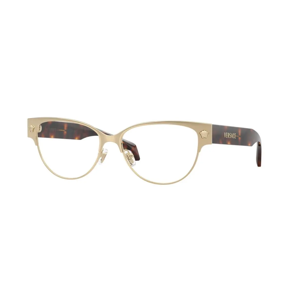 VE 1318 Pale Gold Demo Lens 1252 Size 53 Eyeglasses by Versace
