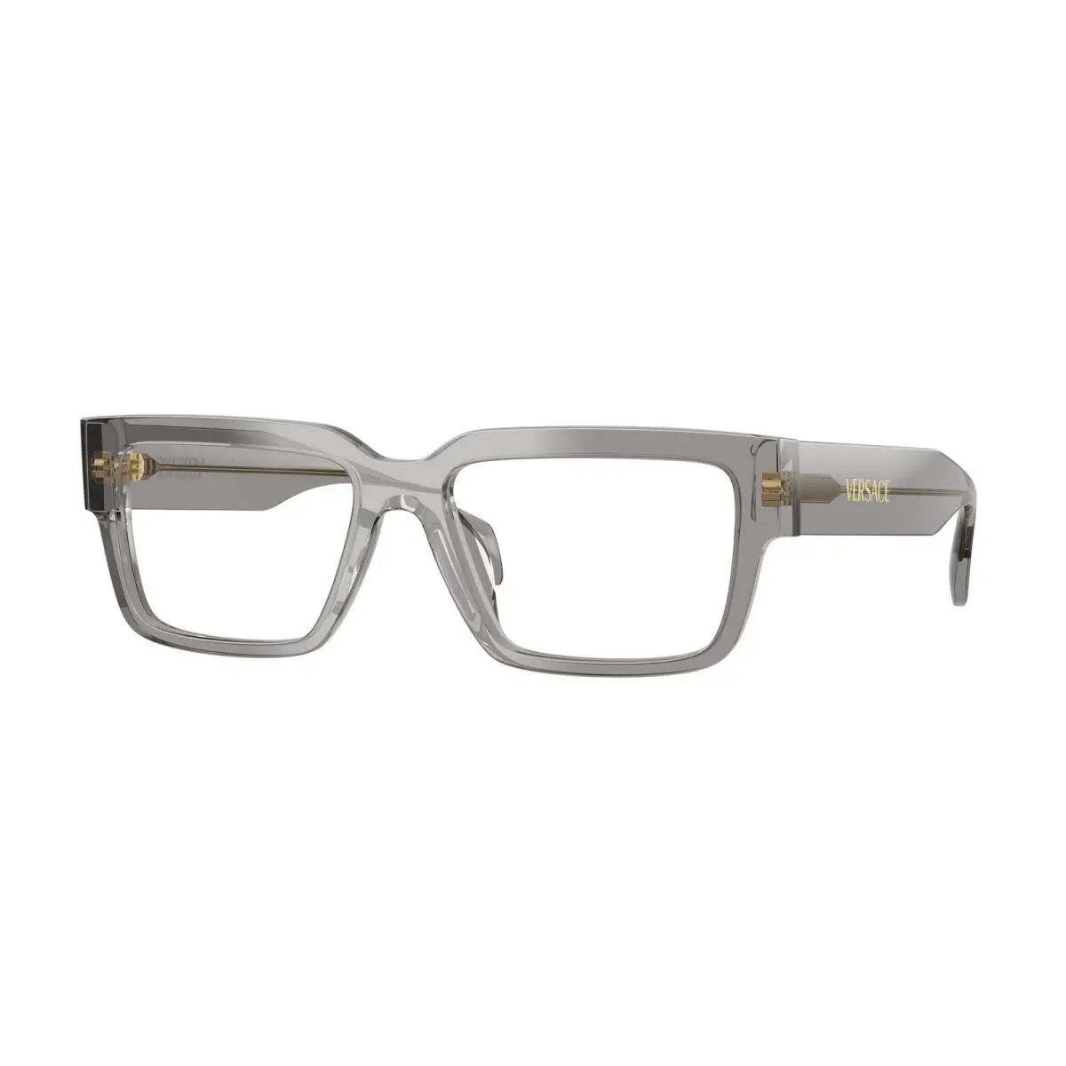VE 3374 U Transparent Grey Demo Lens 5510 Size 55 Eyeglasses by Versace