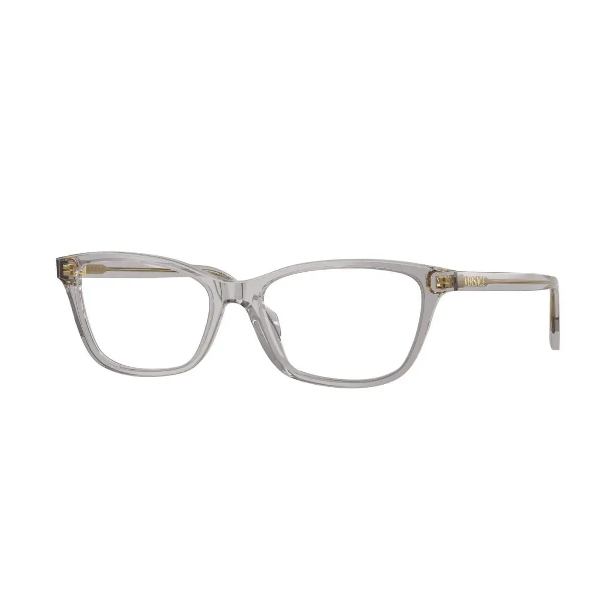 VE 3375 Light Transparent Grey / Demo Lens 593 Size 54 Eyeglasses by Versace