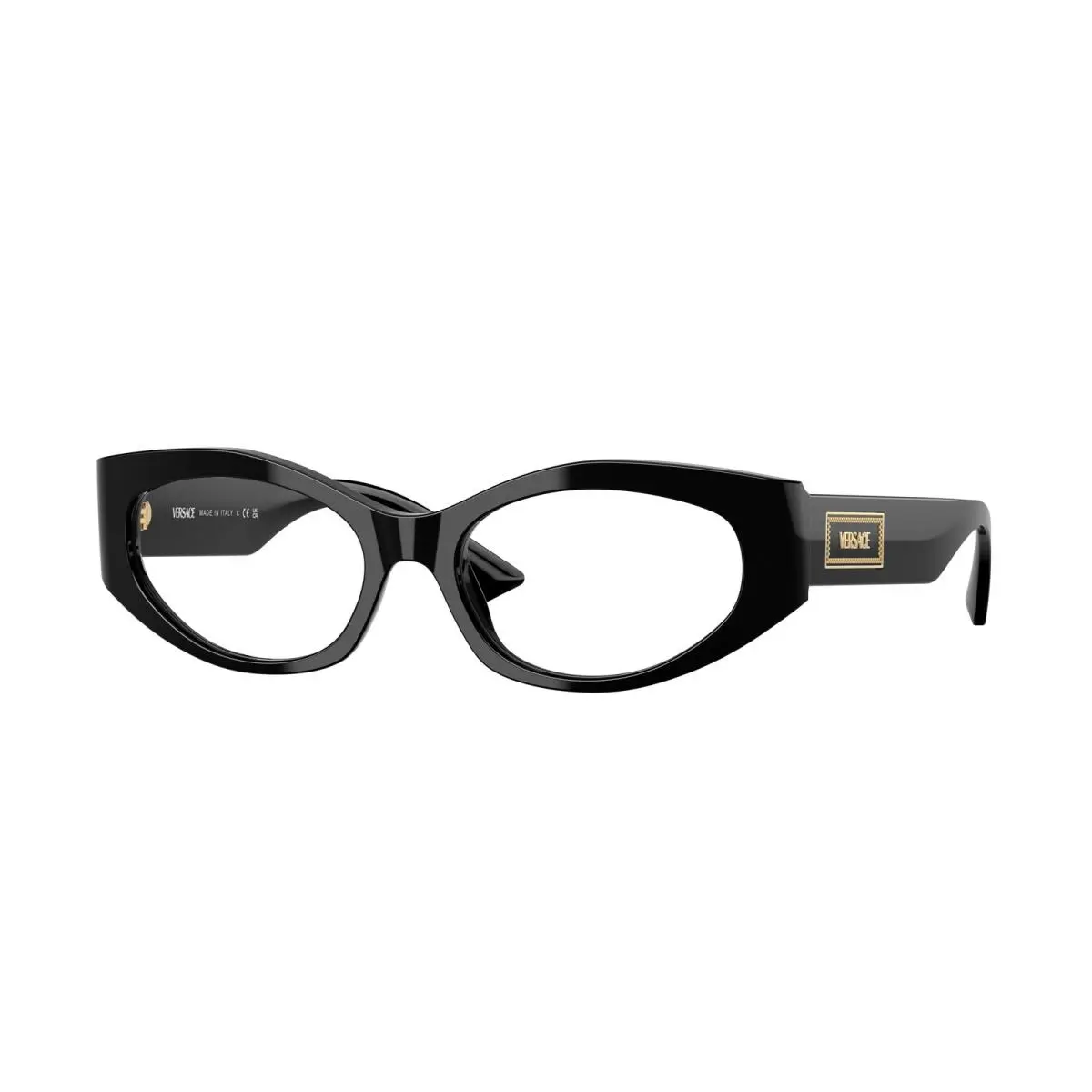 VE 3369 Black Demo Lens GB1 Size 51 Eyeglasses by Versace