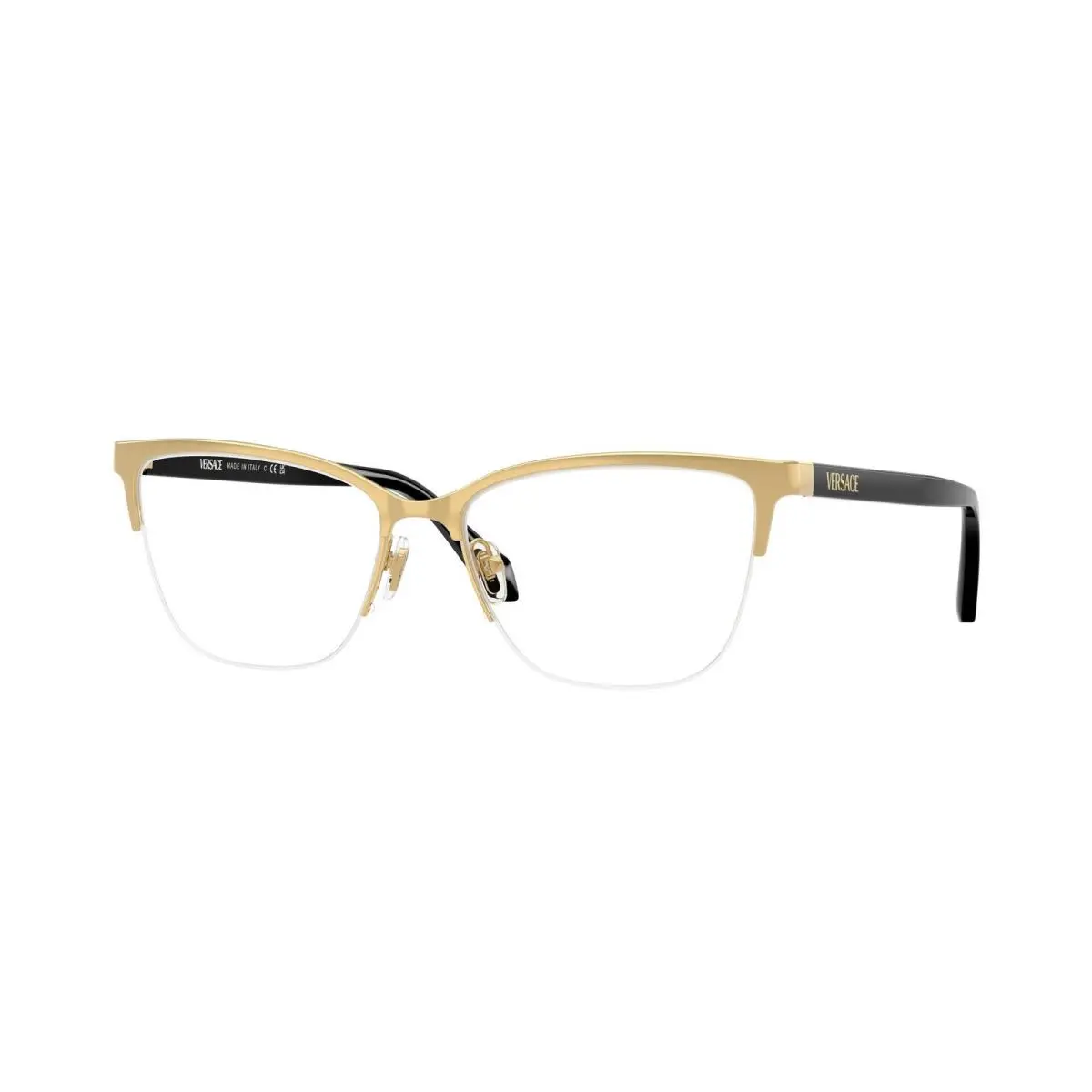 VE 1304 Gold Demo Lens 1002 Size 54 Eyeglasses by Versace