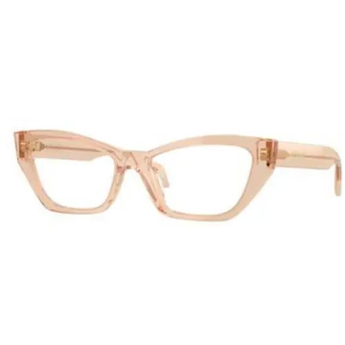 Versace VE 3373 U Transparent Light Brown Demo Lens 5518 Size 52 Eyeglasses