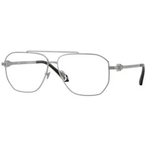 VE 1307 Gunmetal Demo Lens 1001 Size 59 Eyeglasses by Versace