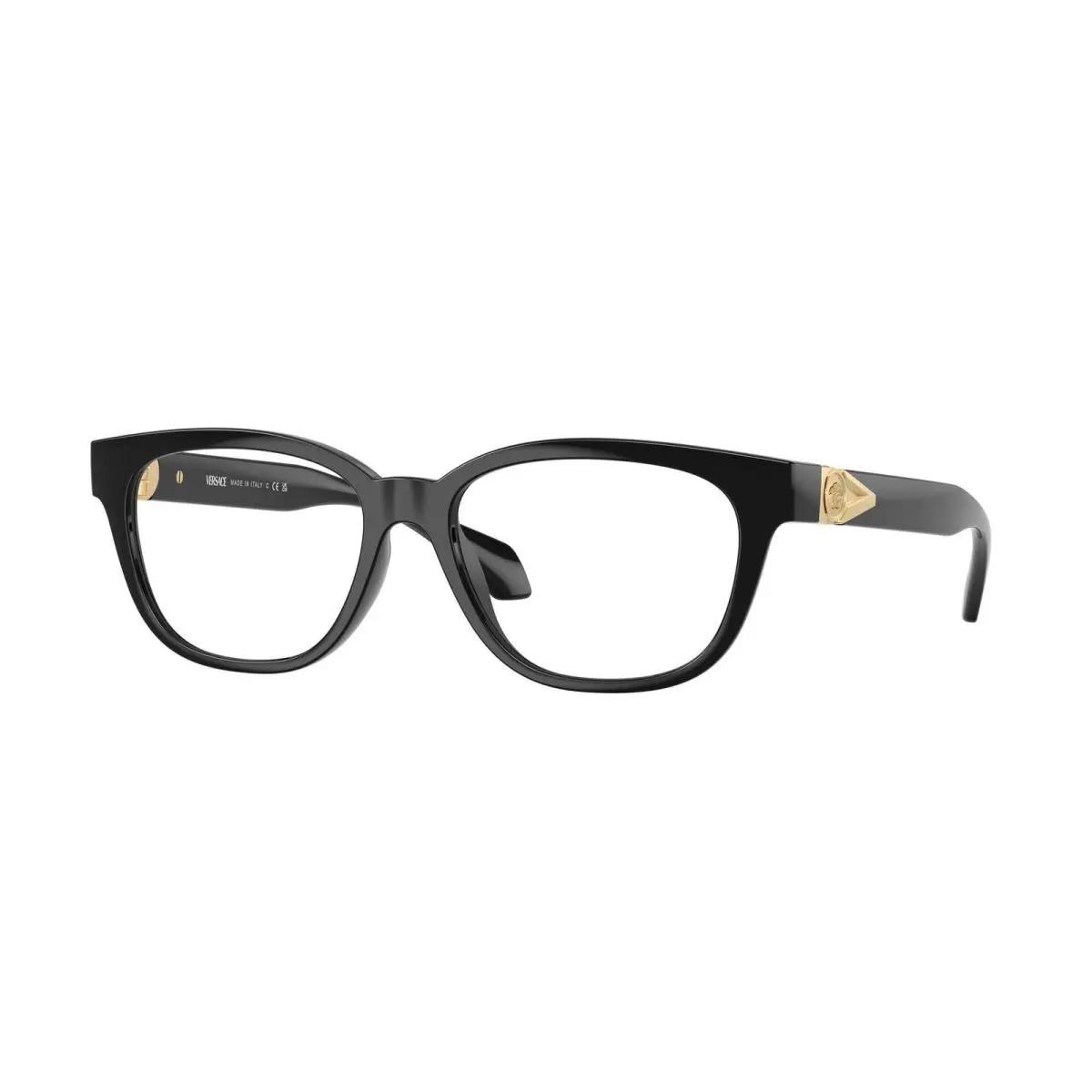VE 3376 U Black Demo Lens GB1 Size 53 Eyeglasses by Versace