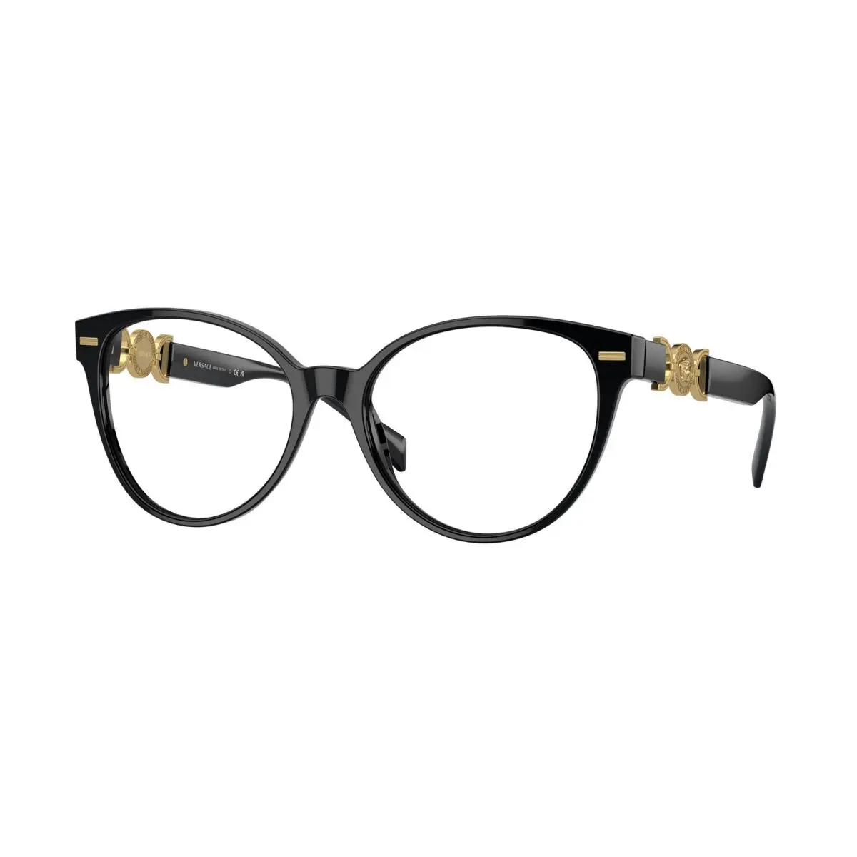 VE 3334 Black GB1 Size 53 Eyeglasses by Versace