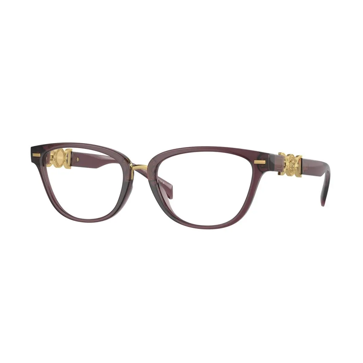 VE 3336 U Transparent Violet 5209 Size 54 Eyeglasses by Versace