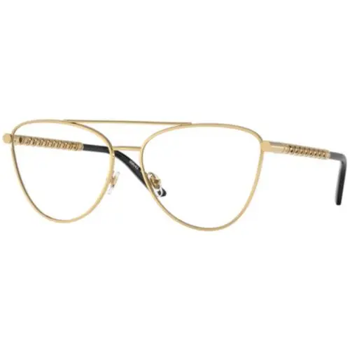 VE 1296 Gold Demo Lens 1002 Size 57 Eyeglasses by Versace