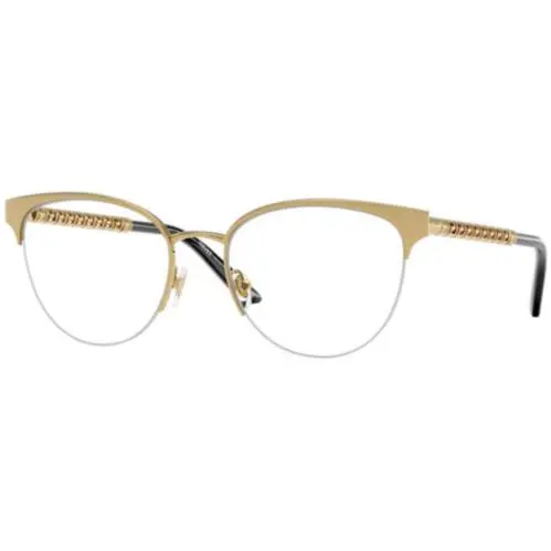 VE 1297 Gold Demo Lens 1002 Size 53 Eyeglasses by Versace