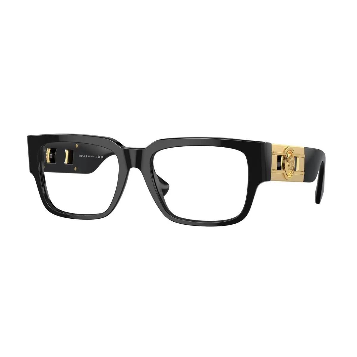 VE 3350 Black GB1 Size 55 Eyeglasses by Versace