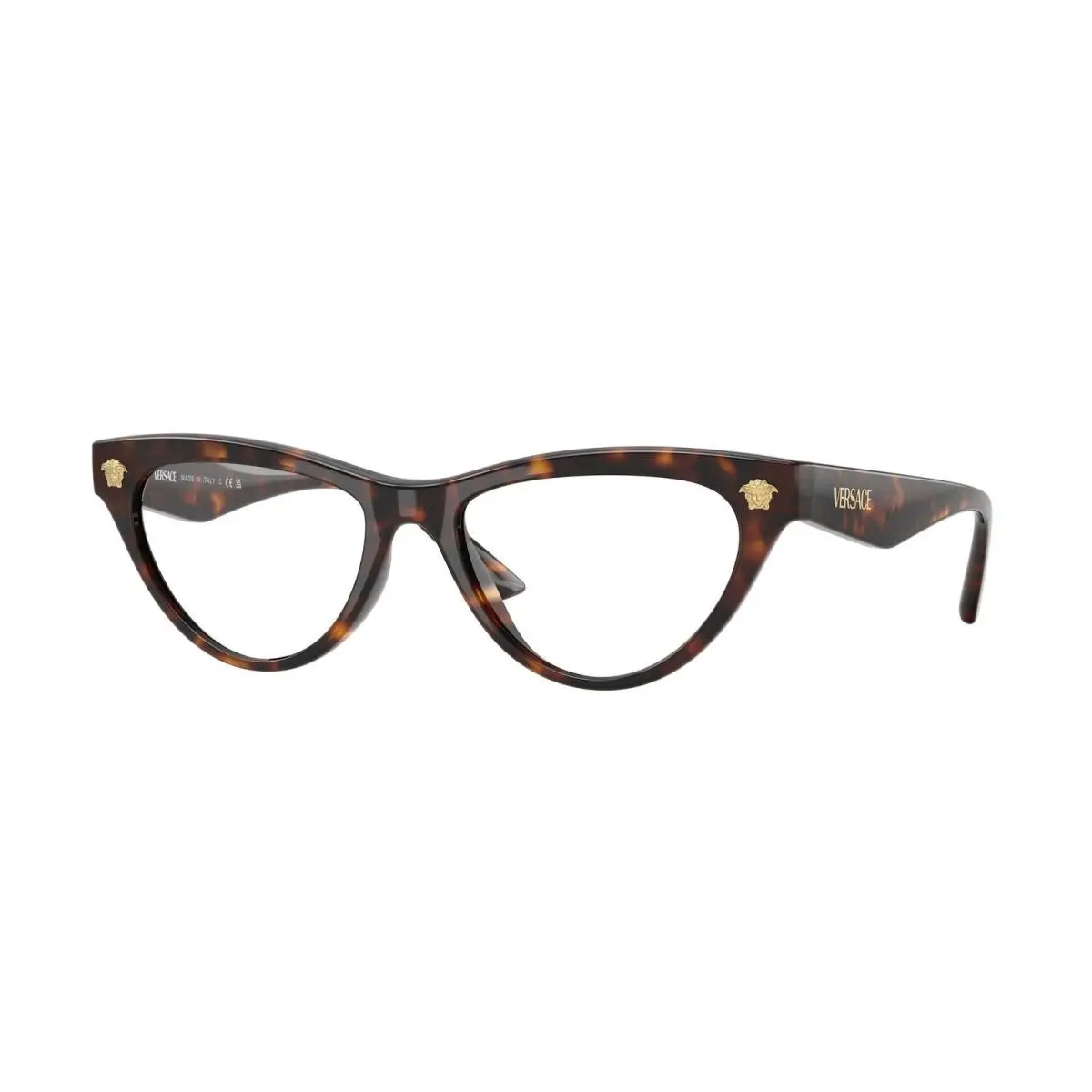 VE 3364 U Havana Demo Lens 108 Size 52 Eyeglasses by Versace
