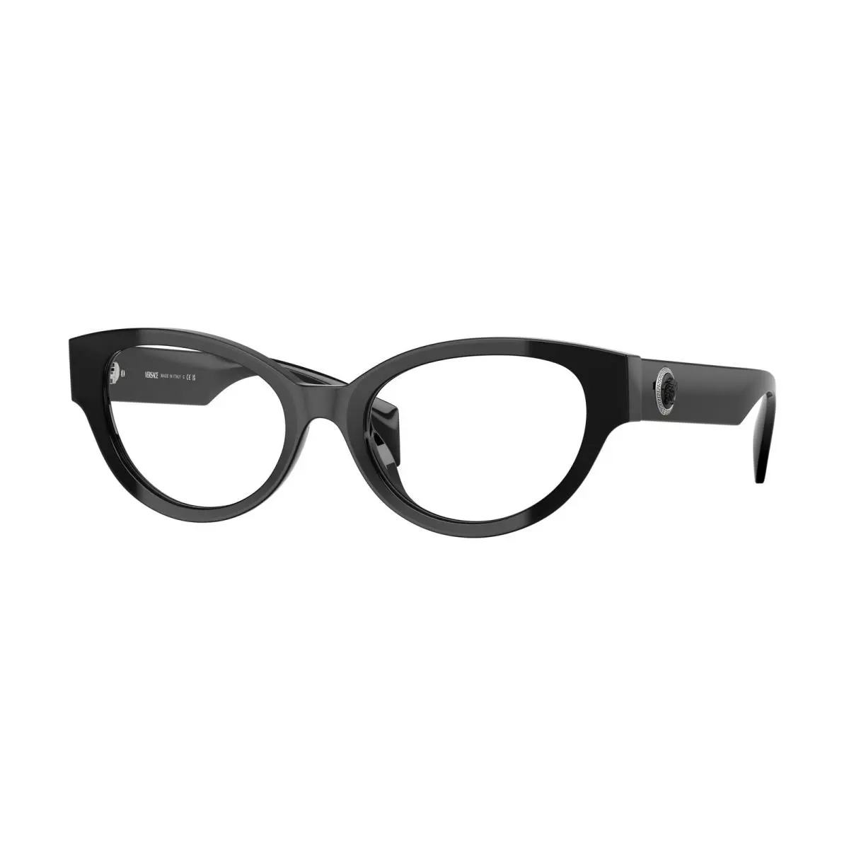 VE 3361 U Black GB1 Size 53 Eyeglasses by Versace