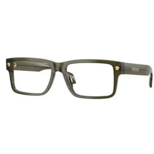 VE 3391 U Dark Green Transparent / Demo Lens 5542 Size 56 Eyeglasses by Versace