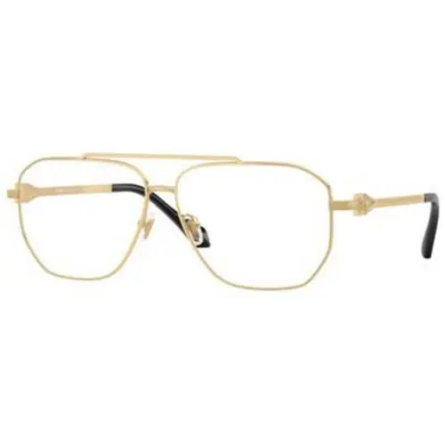 VE 1307 Gold Demo Lens 1002 Size 57 Eyeglasses by Versace