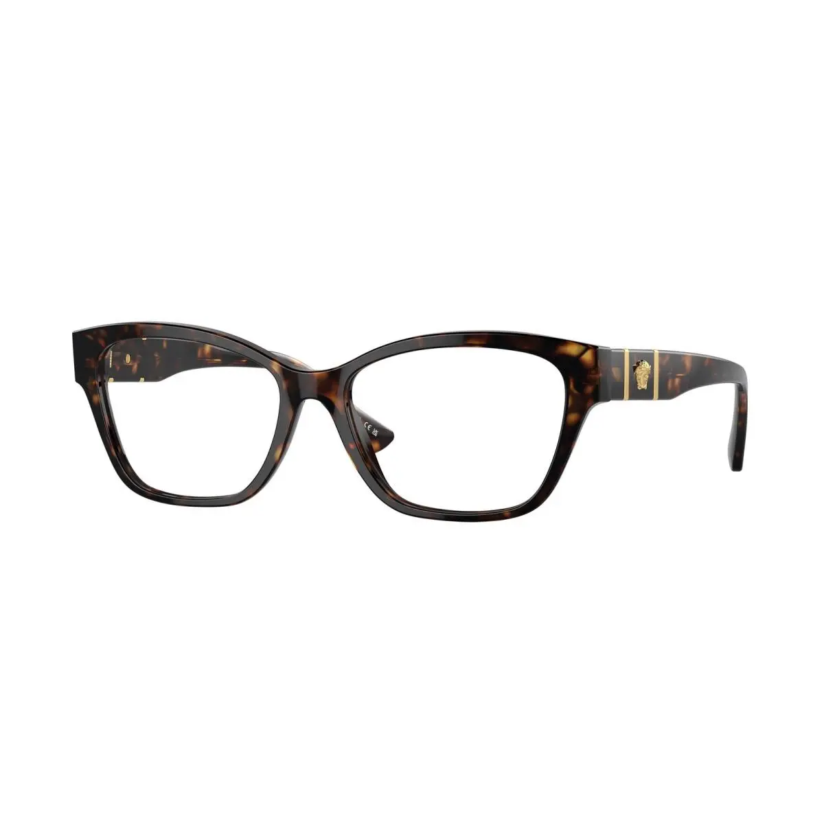 VE 3344 Havana 108 Size 52 Eyeglasses by Versace